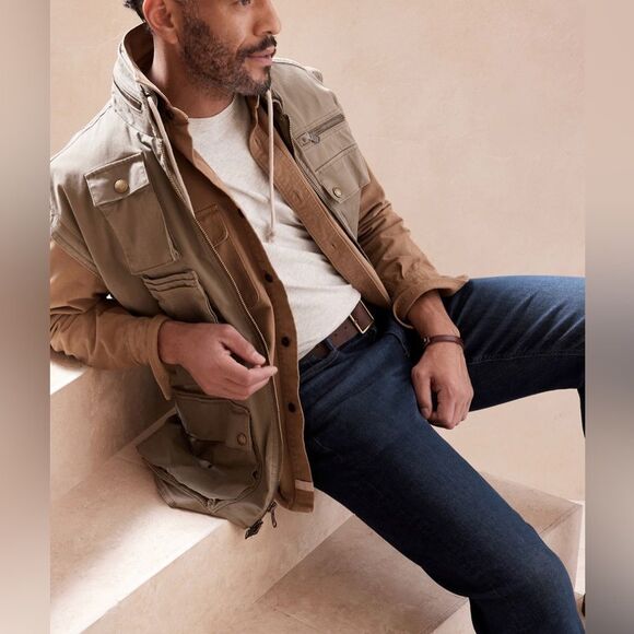 NWT Banana Republic Men’s Dark Wash Straight Jeans size 32 x 32. - Picture 2 of 11